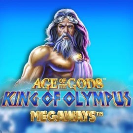 Age Of The Gods: King of Olympus Megaways slot logo by Origins at Betninja Casino