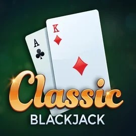 Classic Blackjack online game logo by Red Tiger Gaming on betninja-casino.eu