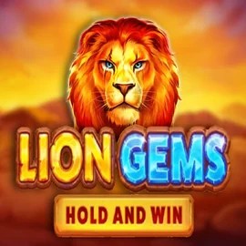 Lion Gems Hold and Win online game logo by Playson on betninja-casino.eu