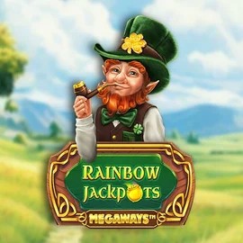 Rainbow Jackpots Megaways slot logo by Red Tiger Gaming at Betninja Casino