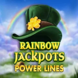 Rainbow Jackpots Power Lines slot icon by Red Tiger Gaming, available at Betninja Casino