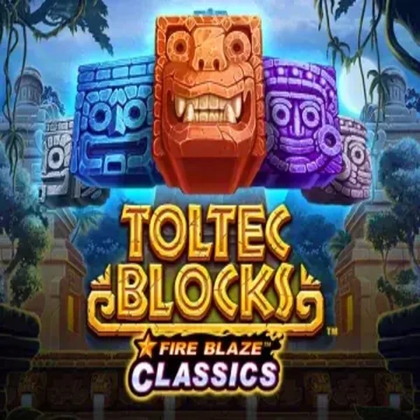 Fire Blaze: Toltec Blocks by Rarestone Gaming, showcased at betninja-casino.eu – game logo